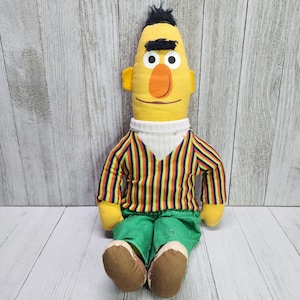 Vintage Knickerbocker Bert Sesamstraße Plüschpuppen - Ohne Funktion!