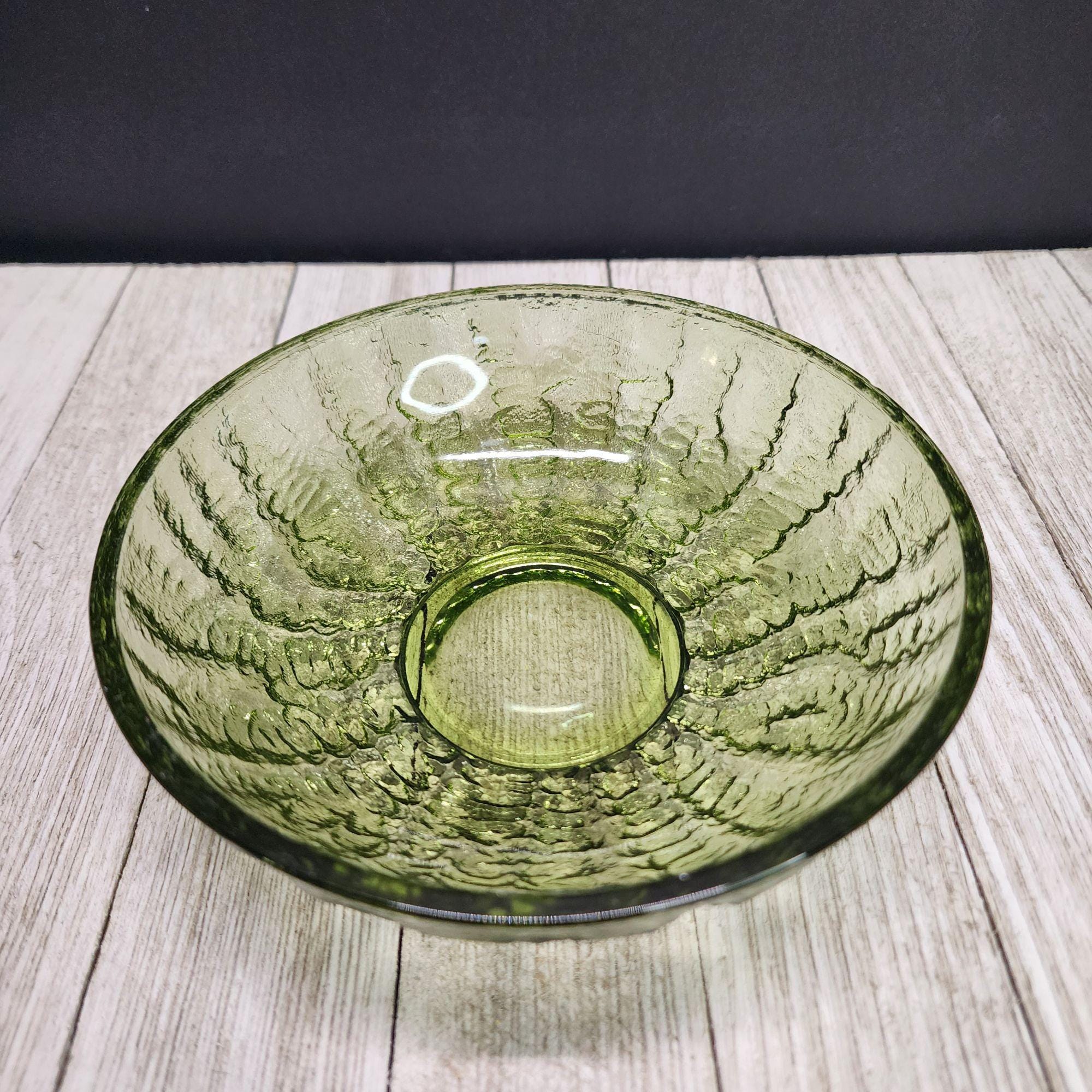 vintage Anchor Hocking Bol à céréales en verre vert avocat Soreno 15 cm (6 po.)