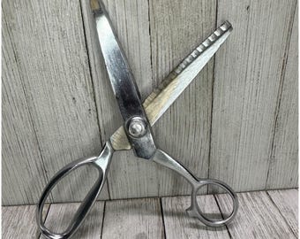 VTG Griffon Couverts à cranter Ciseaux à coudre pour tissu en acier inoxydable 7,5 pouces