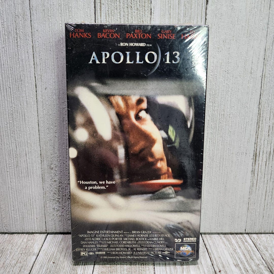 Apollo 13 VHS Tape 1995 - Tom Hanks Kevin Bacon Vintage - New Sealed ...