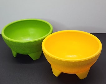 Set of 2 HS Inc Yellow And Green Salsa Bowls Made in USA