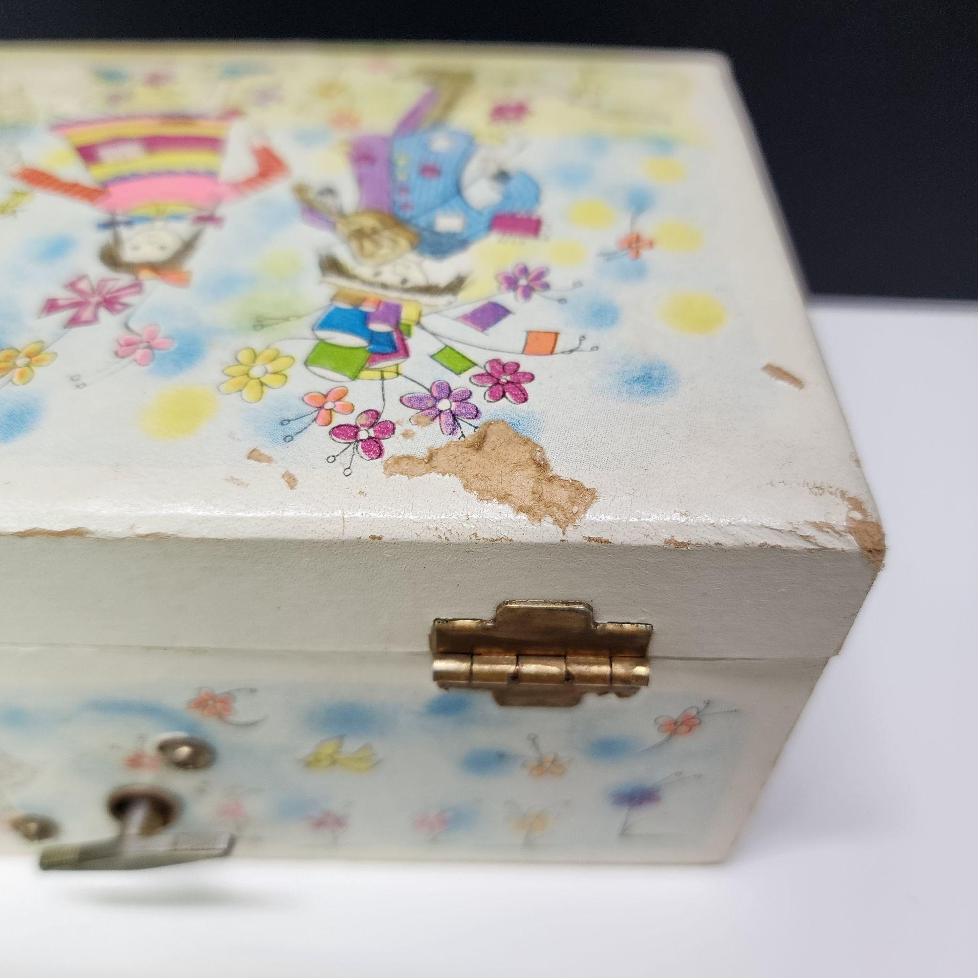 VTG Missing Ballerina Music Box Plays “rain Drops Keep