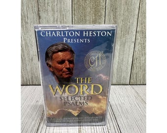 Vtg The Word Selected Psalms Cassette Tape by Charlton Heston New in Plastic