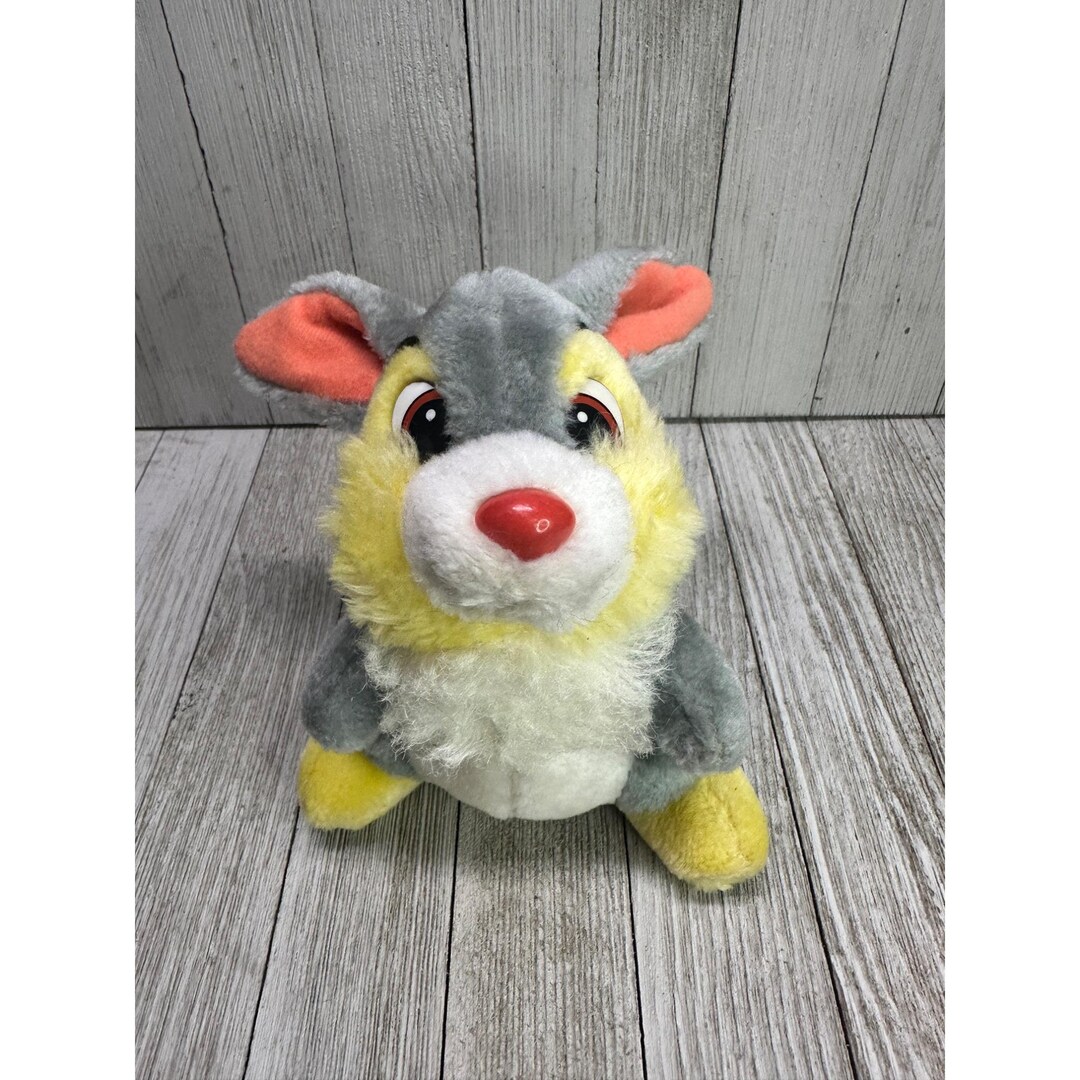 Vintage Disneyland Thumper Rabbit Plush Walt Disney Stuffed Animal Toy ...