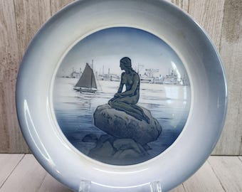 Assiette de collection Langelinie de Royal Copenhagen Danemark La Petite Sirène