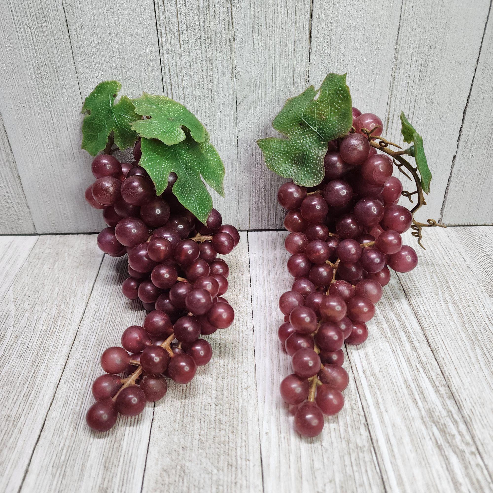Halloluck Lot De 3 Grappes De Raisin Artificiel Avec Vignes