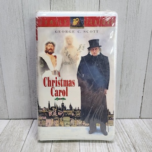 A Christmas Carol VHS Tape 1995 George C. Scott Vintage - New Sealed