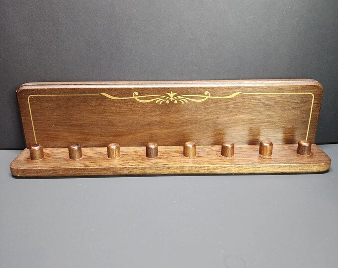 Vintage Wooden Thimble Display Wall Shelf Hanging - Hold 8 Thimbles - Etsy