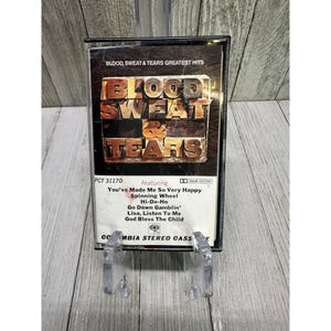 Fita cassete vintage Blood Sweat & Tears Greatest Hits 1972
