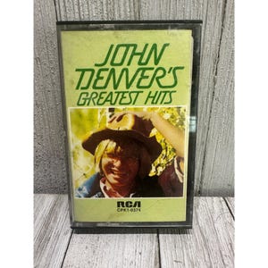Fita cassete vintage de John Denver - Greatest Hits 1973