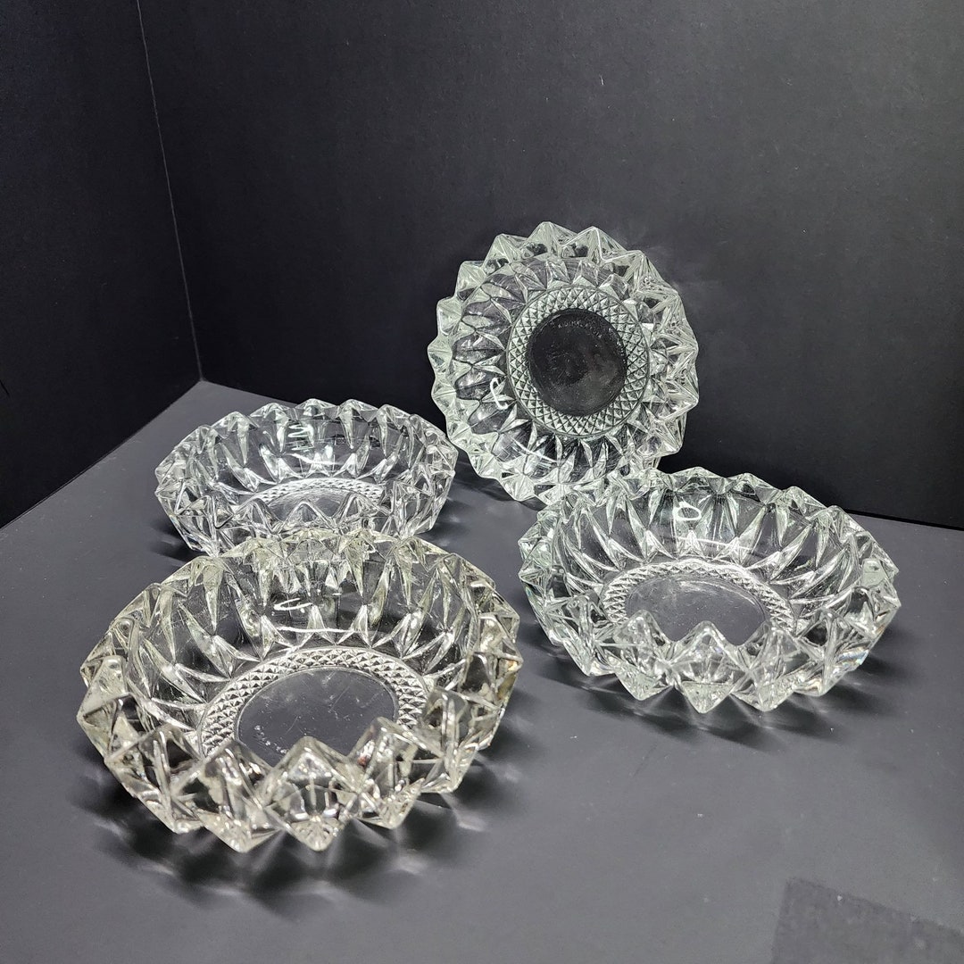 VTG KIG インドネシア クリスタルガラス ダイヤモンドカット 灰皿