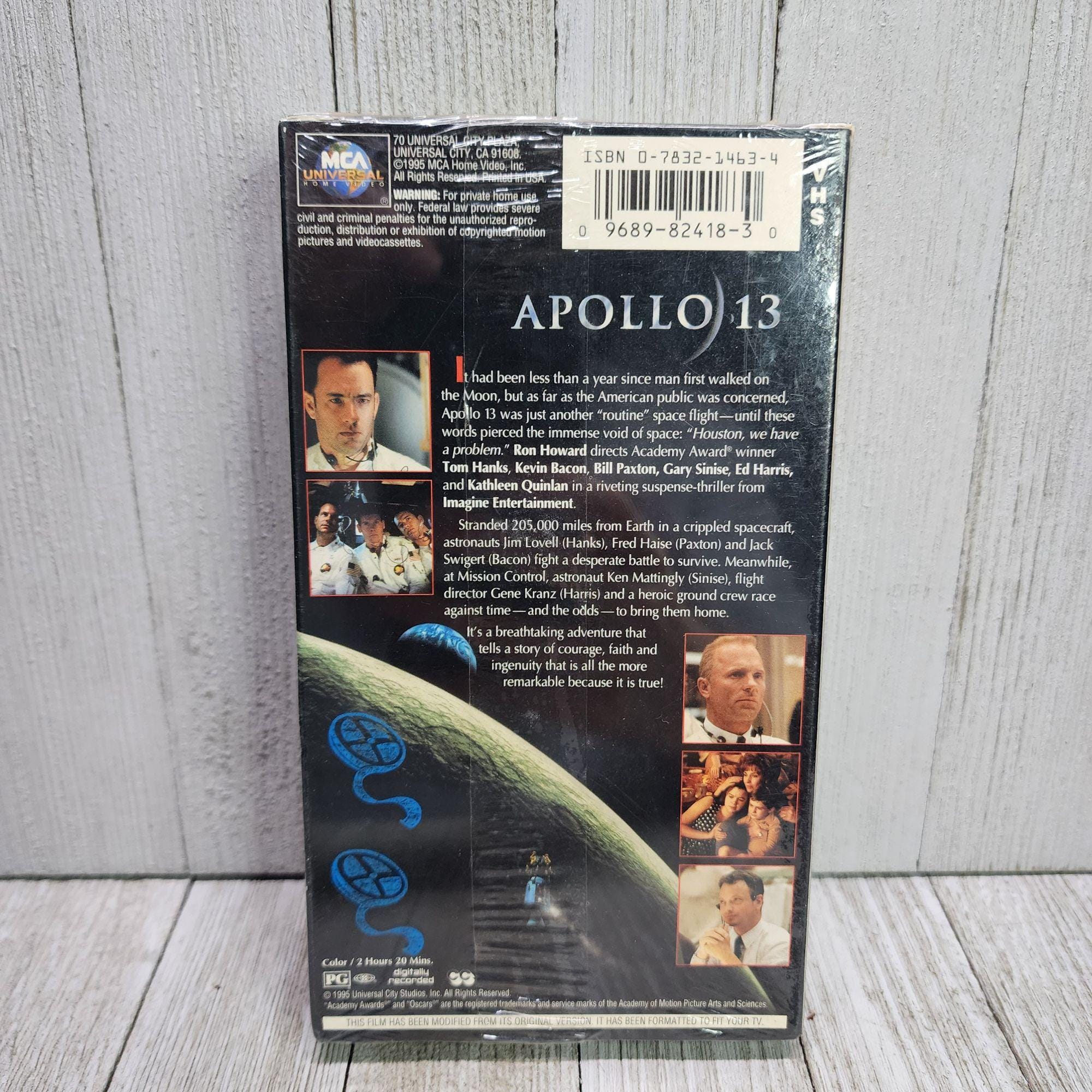 Apollo 13 VHS Tape 1995 - Tom Hanks Kevin Bacon Vintage - New Sealed ...