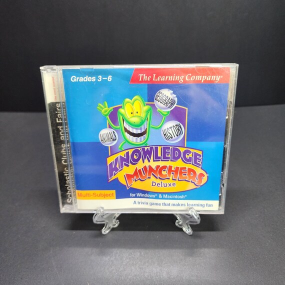 Knowledge Munchers Deluxe PC Game CD ROM - Multi-subject Trivia