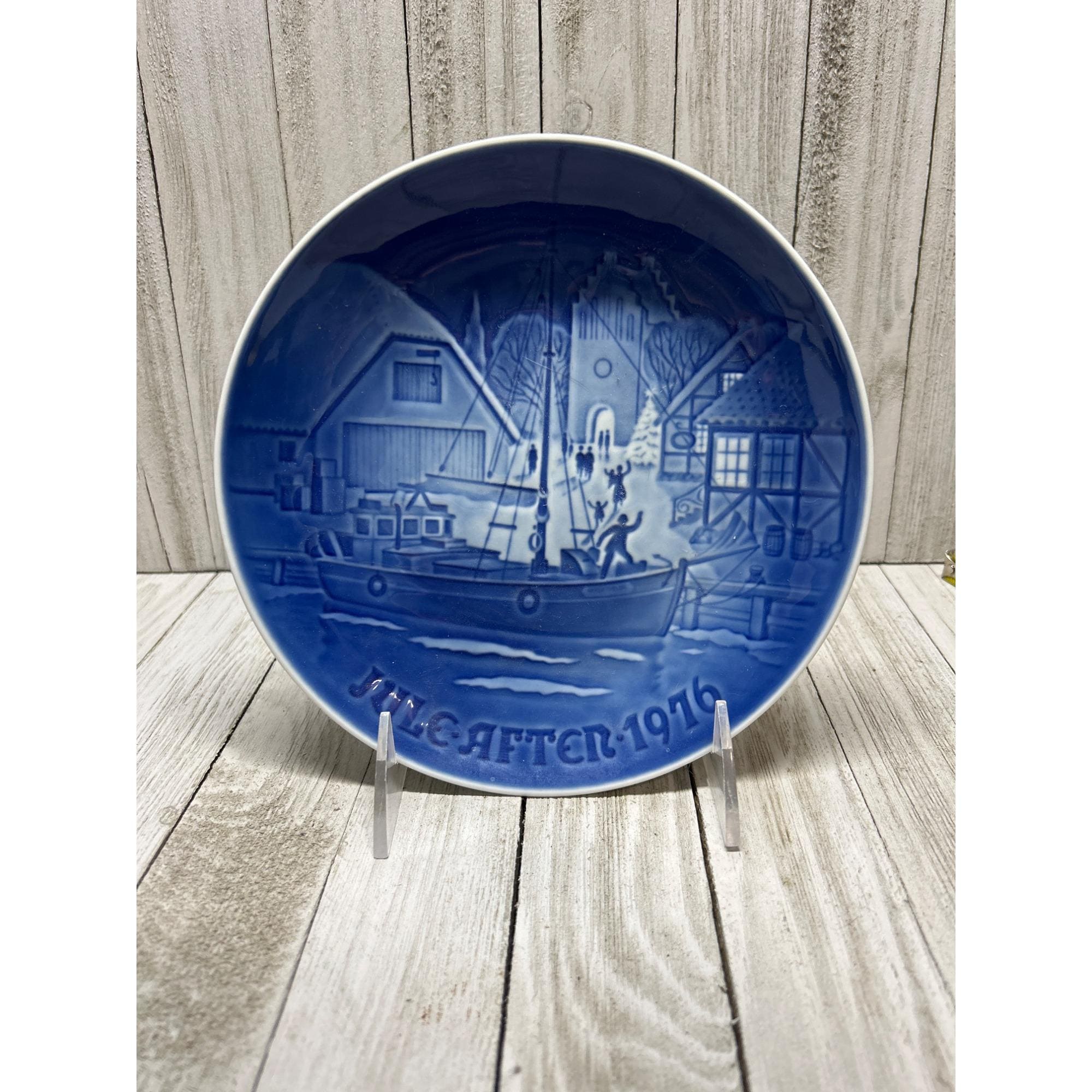 ヴィンテージ B & G コペンハーゲン クリスマス ウェルカム 磁器