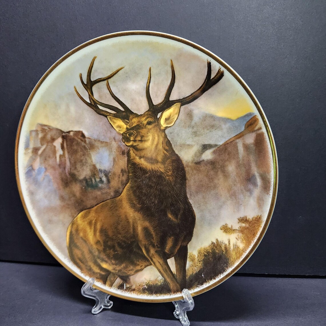 vintage-monarch-of-the-glen-decorative-plate-8-deer-buck-porcelain