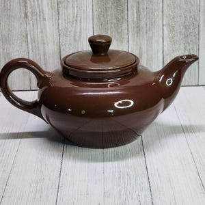 Vintage Brown Tea Pot ACF Ceramic Tea Pot Restaurant Cafe Ware Made in Italy