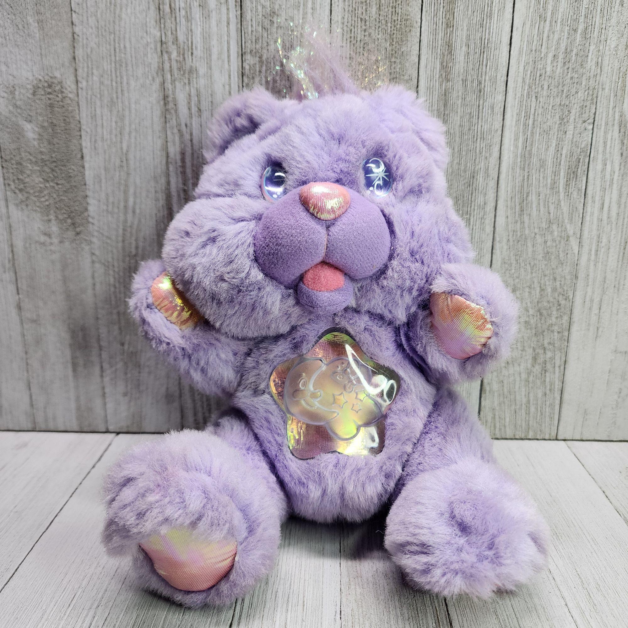 Vintage Twinkle Bears Plush Purple Light up 1995 - Tested