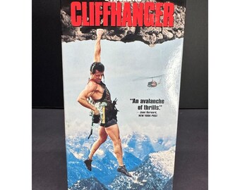 Vintage Cliffhanger VHS Tape 1993 - Sylvester Stallone Classic Movie