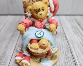 Vtg Cherished Teddies Santa a Little Holiday R & R Limited Edition 1998 #352713