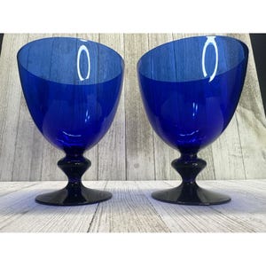 Bristol Blue Wine Glass - Etsy