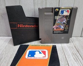 Major League Baseball - Nintendo NES Vintage con manual