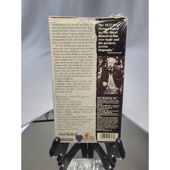 The Life of Emile Zola VHS Tape 1937 Paul Muni - Etsy 