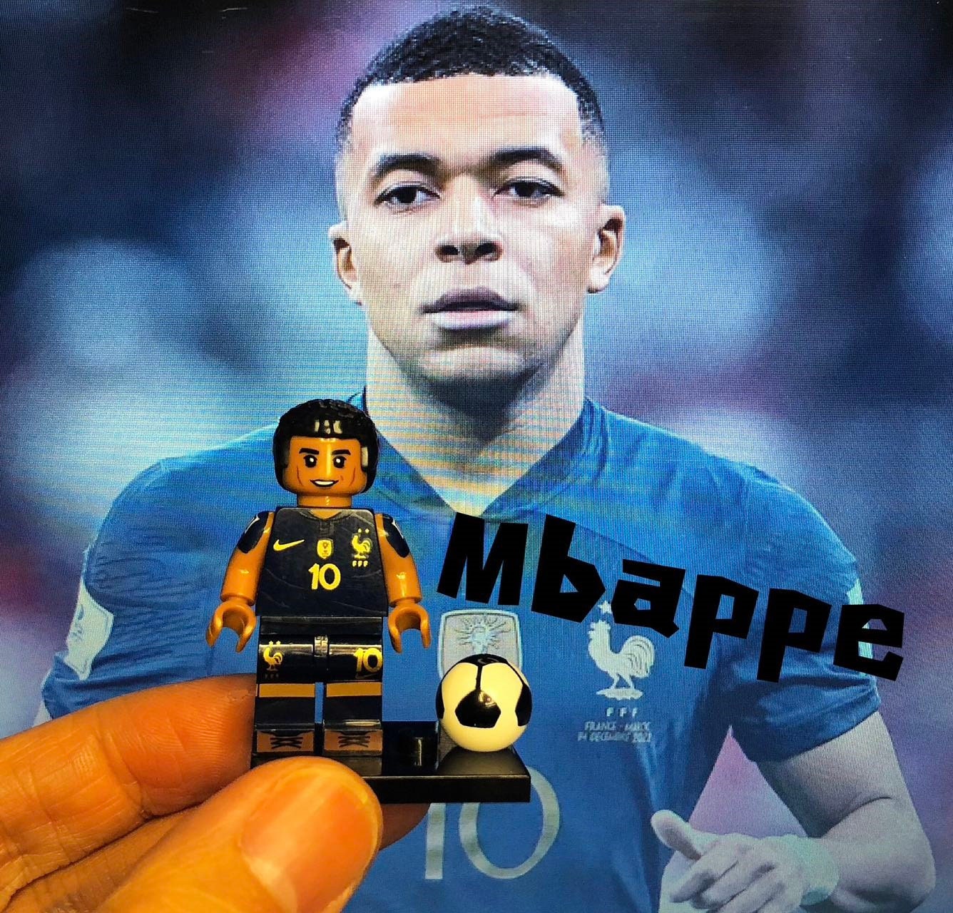 Peluche PSG Ours Gaston 20 cm Mbappe - Accessoire poupée