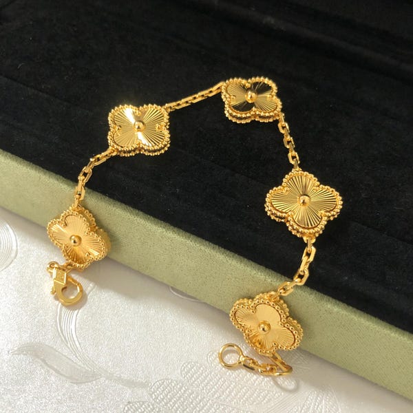 Autentici bracciali VCA Bracciale Alhambra vintage di seconda mano in perfette condizioni con certificato di autenticazione