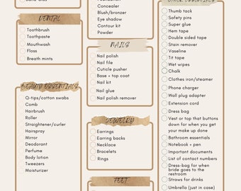 Wedding day Emergency Kit Check list - Be Prepared for Every Moment!
