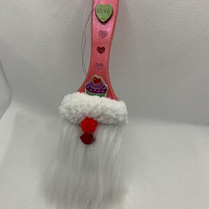 VALENTINE&#39;S Gnome, handmade gnome, paintbrush gnome, tier tray gnome, gnome ornament, gnome lover, Valentine Gift, Gnome Gift, gnome decor