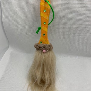 Spring or Summer Gnome, handmade gnome, paintbrush gnome, tier tray gnome, gnome ornament, paintbrush, Gnome lover, Gnome Gift, gnome decor