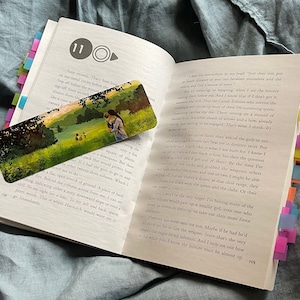Hunger Games/Mockingjay Epilogue Bookmarks **original fan art** "Although no one seeds it, the meadow turns green again"
