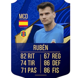 Plantilla para CANVA. Carta de fútbol. Estilo Fifa ultimate TOTY - 4