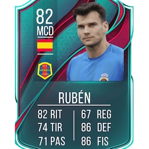 Plantilla para CANVA. Carta de fútbol. Estilo Fifa ultimate - 11