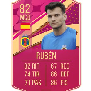 Plantilla para CANVA. Carta de fútbol. Estilo Fifa ultimate - 12