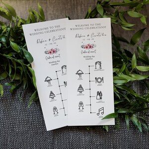 CANVA + PSD. Plantilla de línea de tiempo para una boda - 1