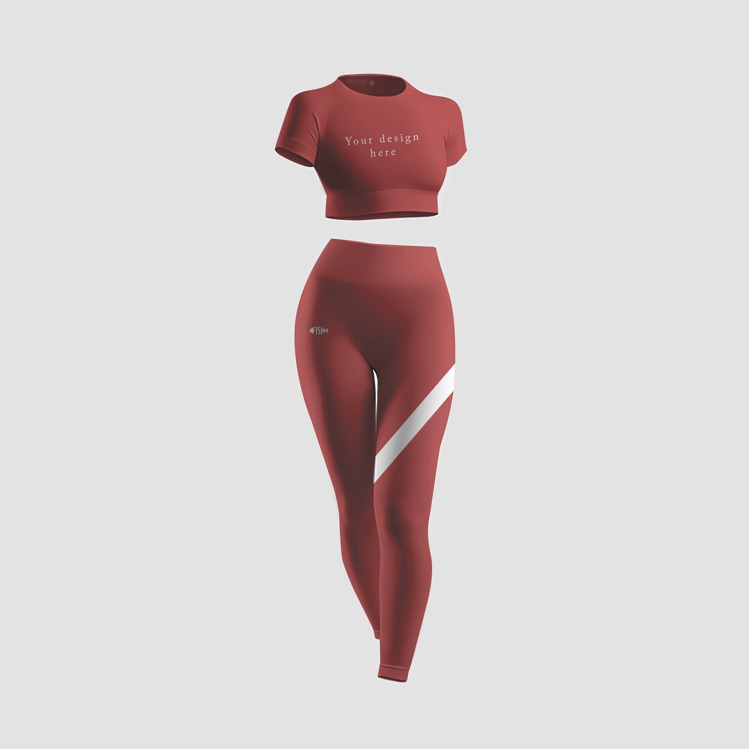 PSD Digital. Ropa deportiva mujer MOCKUP 1 - Etsy España