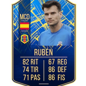 Plantilla para CANVA. Carta de fútbol. Estilo Fifa ultimate - 5
