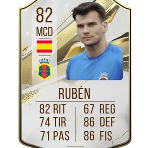 Plantilla para CANVA. Carta de fútbol. Estilo Fifa ultimate - 8