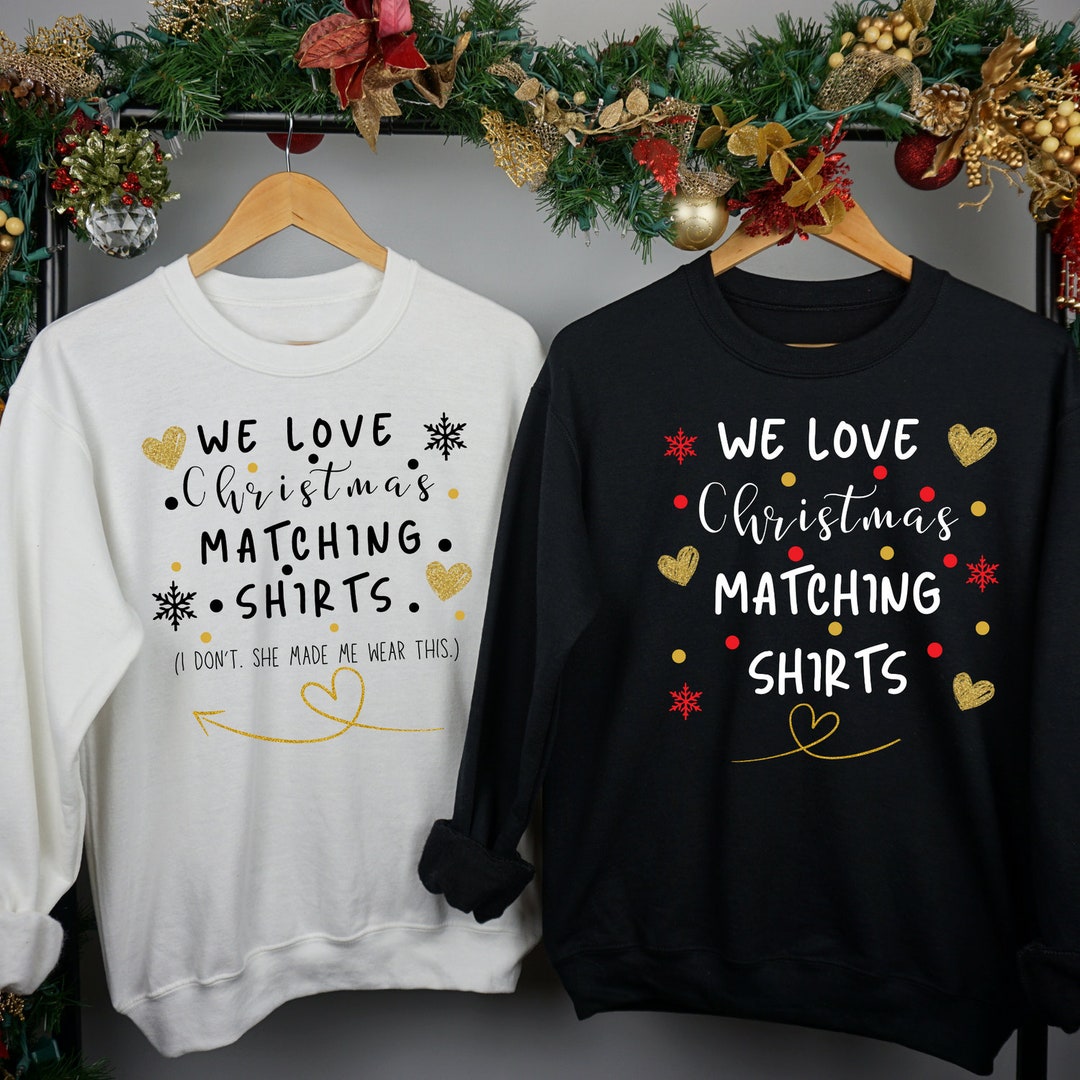 Christmas Matching Sweatshirts Mr and Mrs Funny Couple - Etsy Canada