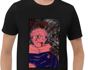 Jujutsu Kaisen T-shirt. Yuji Itadori Unisex T-shirt I'm you Mahito Omae Wa Omae Da Satoru Gojo anime jjk