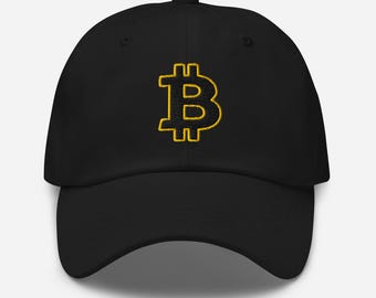 Bitcoin Symbol Hat - Available in 10 Unique Colors