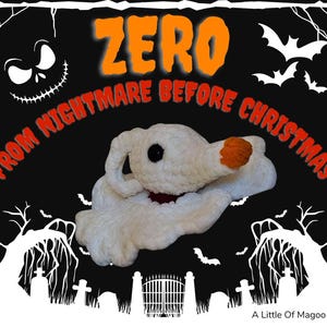 Handmade Zero-Inspired Plush – Soft, Spooky, and Full of Ghostly Charm!