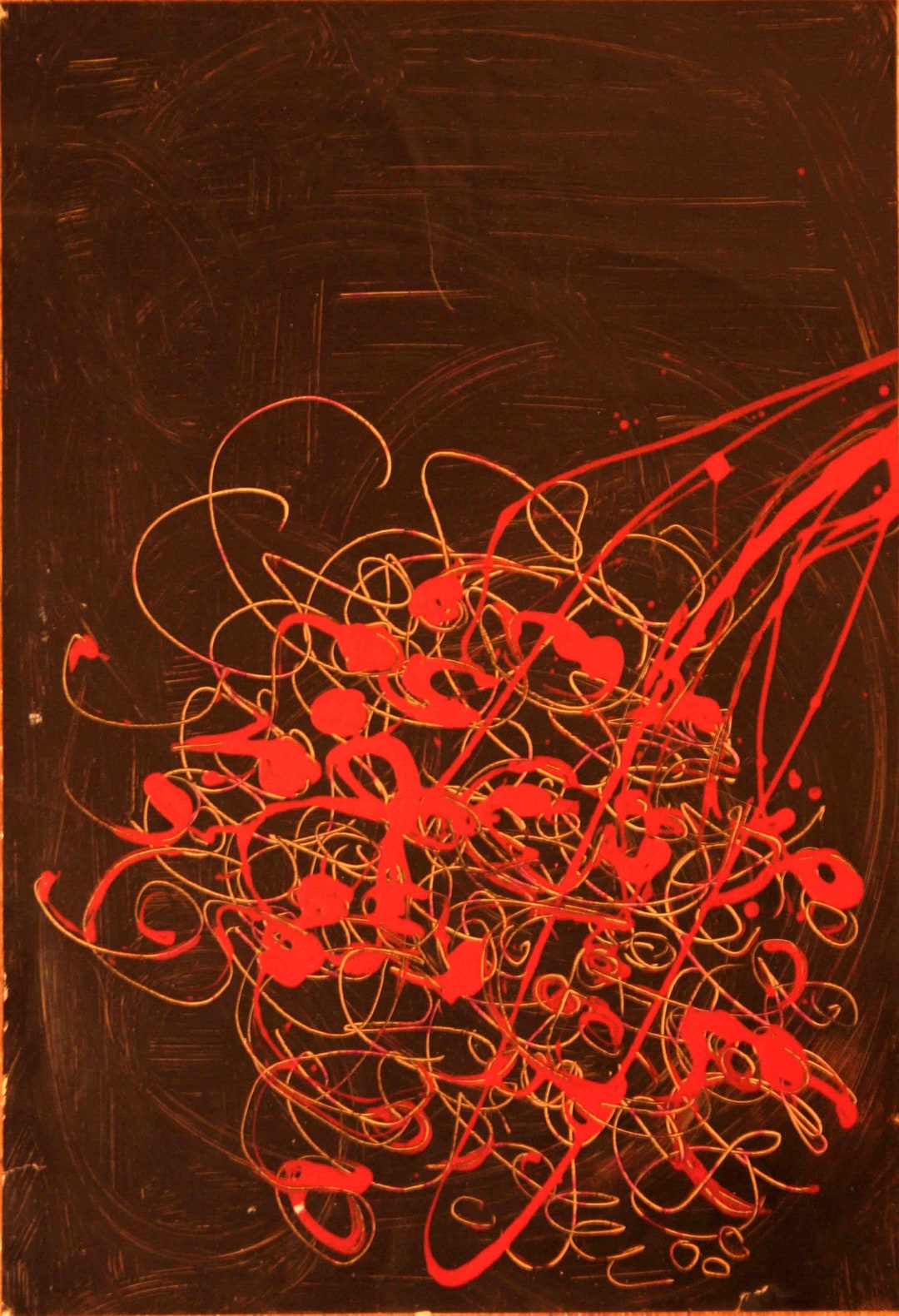 Abstract Painting , Modern Art, Caligraphy,original Painting, Home ...