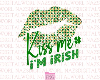 Kiss Me I'm Irish 90s Baby Tee, Irish Baby Tee, Women's Fitted Tee, St Pattys Baby Tee, St Patricks Day Shirt, 90s Style Tee