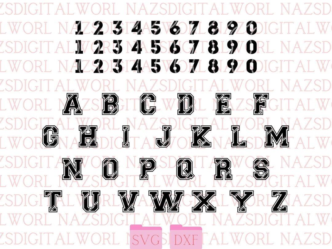 Varsity Font SVG, Jersey Font Svg, Sports SVG Alphabet, Varsity Letters ...