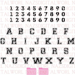 Varsity Font SVG, Jersey Font Svg, Sports SVG Alphabet, Varsity Letters Svg, Sports Font SVG, College Font Svg, University Font Svg