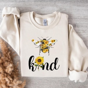 Bee and Sunflower Art Print – Boho Nature-Inspired Wall Decor for Home, Garden, or Gifts for Bee Lovers