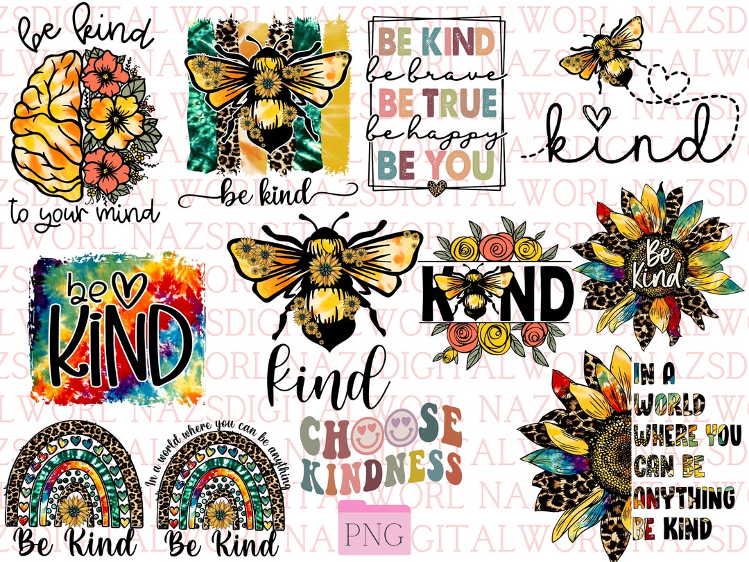 Mental Health SVG PNG Bundle: Kind Quotes, Floral Butterfly (digital ...