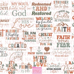 Boho Elegant Christian Svg Png Bundle, Bible Verse svg, Scripture svg, Sleeve Shirt Design Svg, God Jesus Svg, Psalm Svg, Love Faith Svg Png